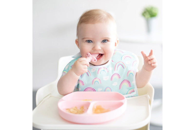 Bumkins: Silicone Grip Dish - Pink