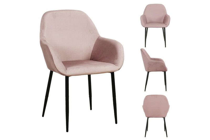 Fraser Country Set of 2 Mallard Dining Chair - Soft Pink