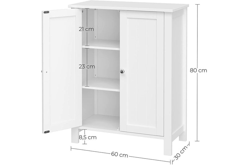 Vasagle Soglio Freestanding Double Door Bathroom Cabinet