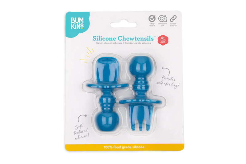 Bumkins: Silicone Chewtensils - Dark Blue