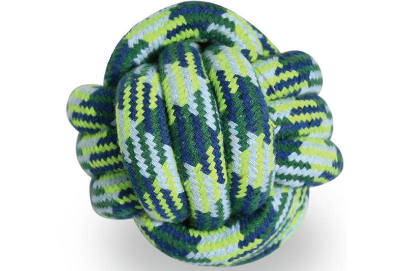 Nunbell Large Pet Toy Rope Knotted Ball - Assorted Colours