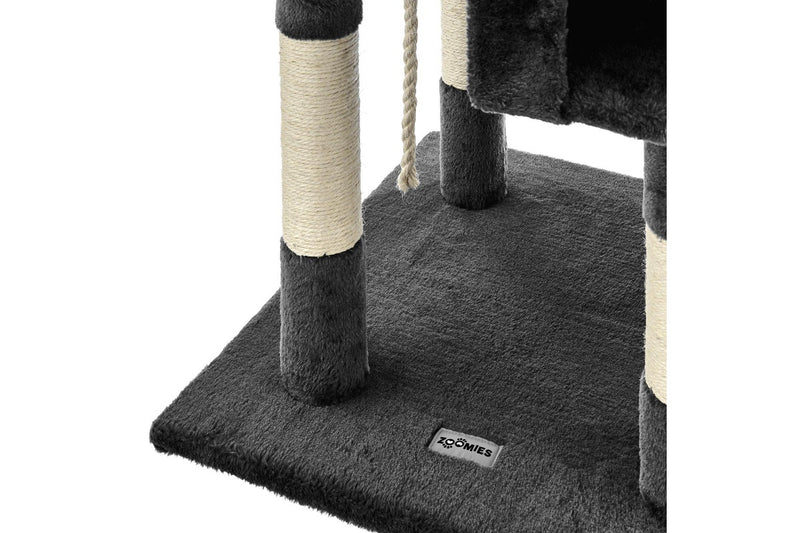 Zoomies Large Cat Tree Condo with Sisal Scratching Posts - 182cm