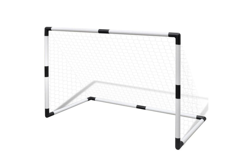 Mini Soccer Goals Post Net Set 2 Pcs For Kids 91.5 X 48 61 Cm - One Size