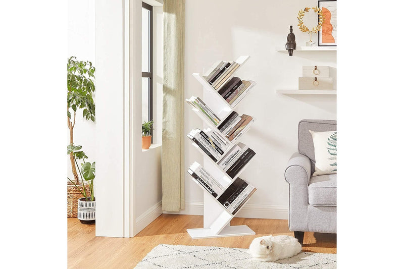 Vasagle : 8-Tier Tree Bookshelf - White