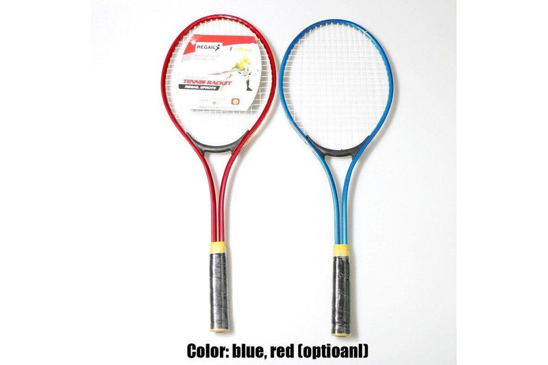 2Pcs Set Teenager's Tennis Racket Red - Standard