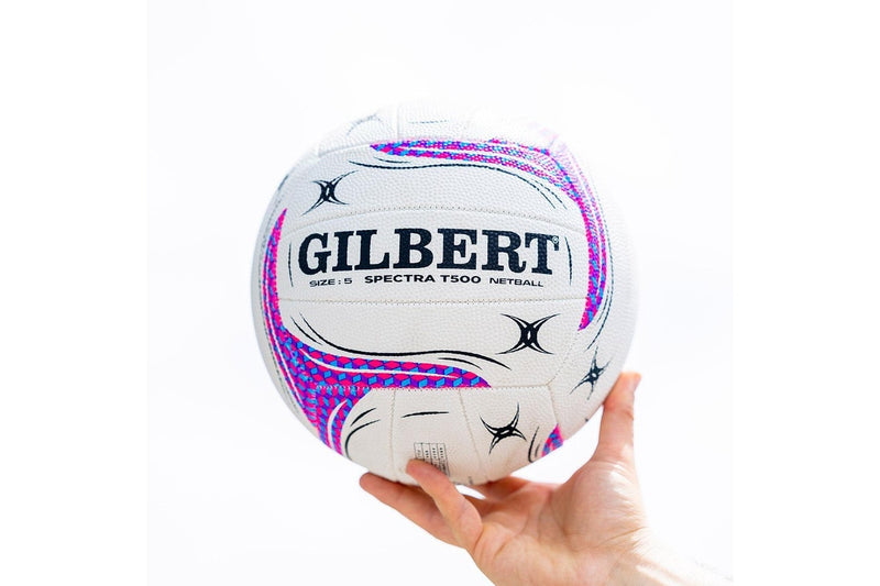 Gilbert NB Spectra T500 Netball White - Size 5