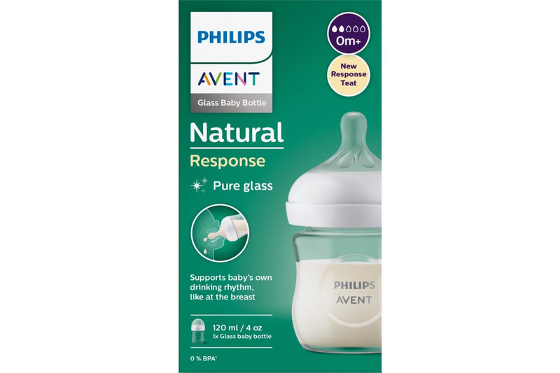 Avent: Natural Response Glass Bottle - 120ml (Single)