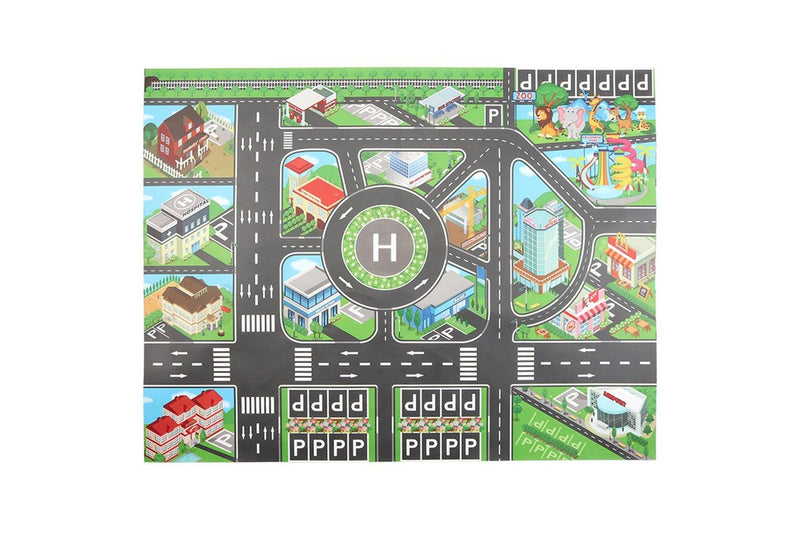 Kids Children City Road Play Mat Car Road Playmat Learning Gifts