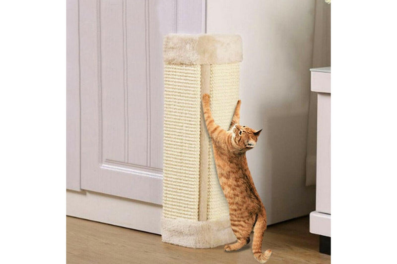 Wall Mounted Scratching Post Cat Scratching Mat Scratcher Pad Board Natural Sisal Pet Cat Toys Sofa Protector