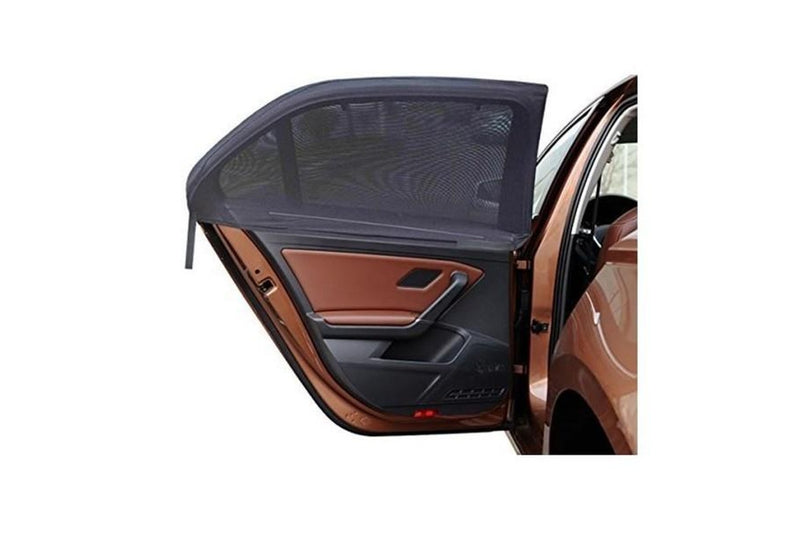 2 x Large Car Sun Shade Auto Curved Side Window Protection Baby Sunshade