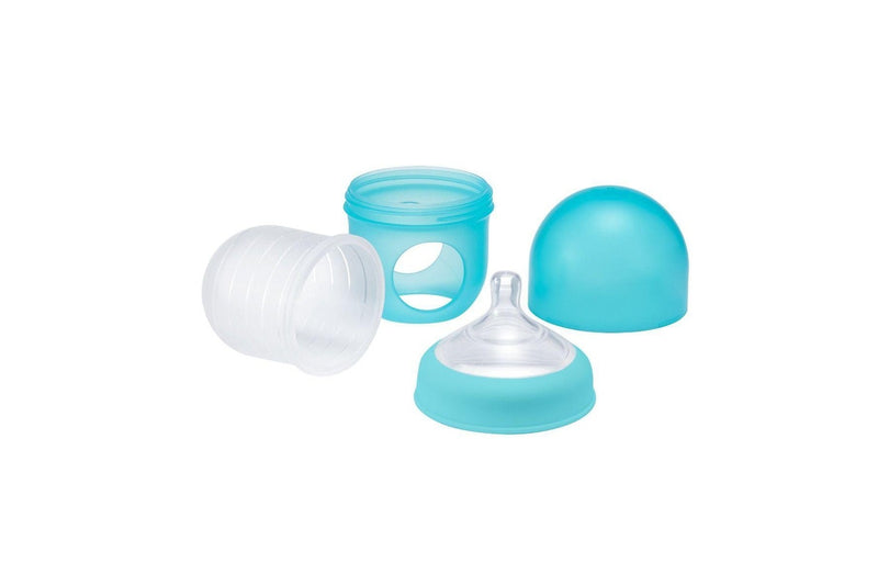 Boon: Nursh Silicone Pouch Bottles 3pk - Blue (4oz)