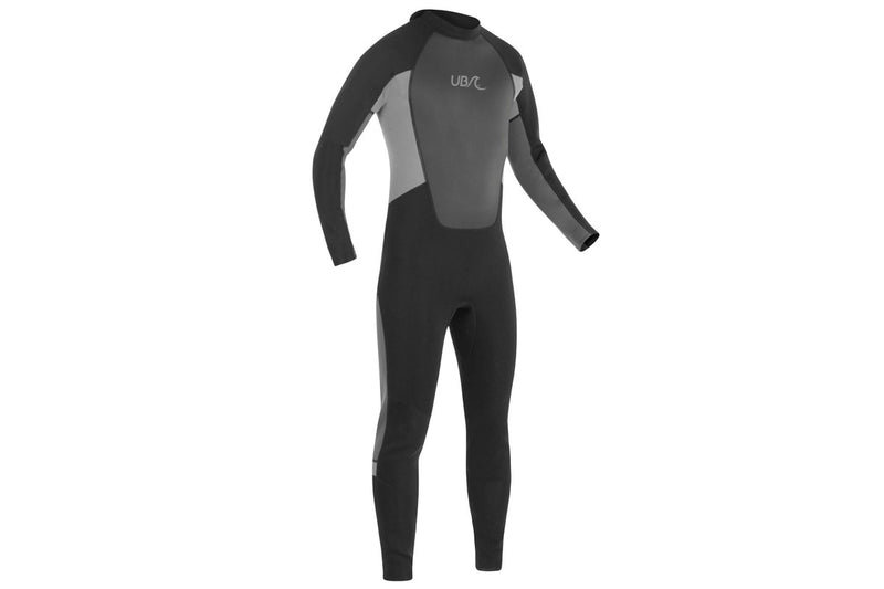 Urban Beach Mens Blacktip Monochrome Long-Sleeved Wetsuit (Black/Grey) (M)