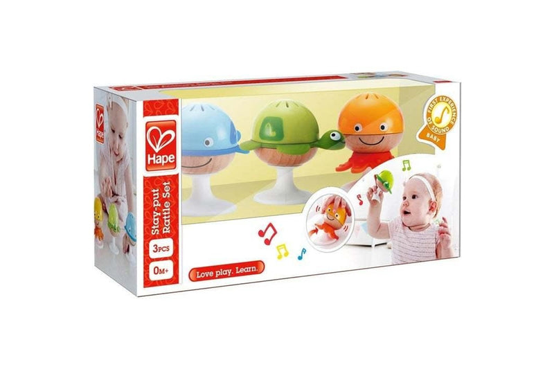 Hape: Stay-Put Rattle Set