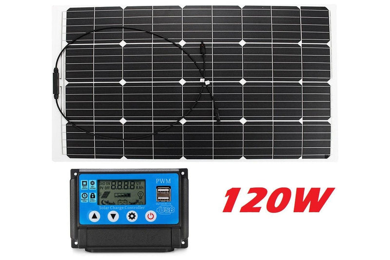 120W Solar Panel with Solar Controller