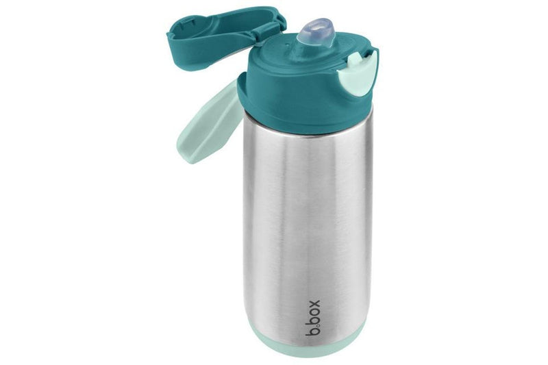 b.box: Insulated Sport Spout Bottle - Emerald Forest (500ml)