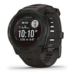 Garmin Instinct Solar Rugged Outdoor Smartwatch, Health Monitoring and Signature Series Cloth