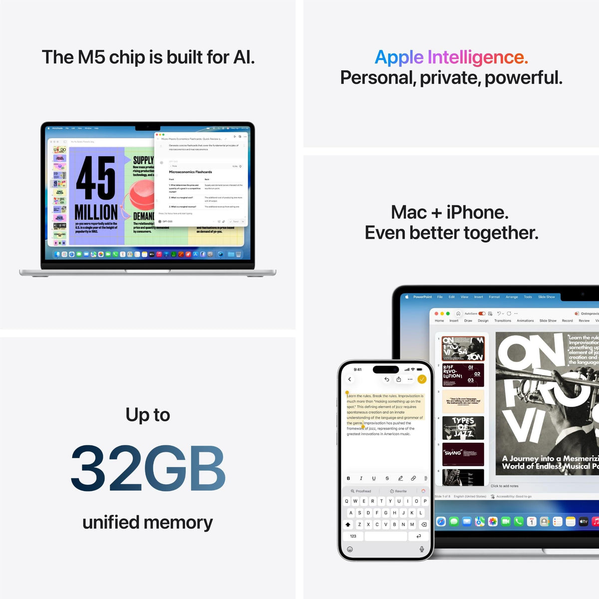 Apple MacBook Air 13-inch with M5 Chip, 512GB/16GB (Starlight)