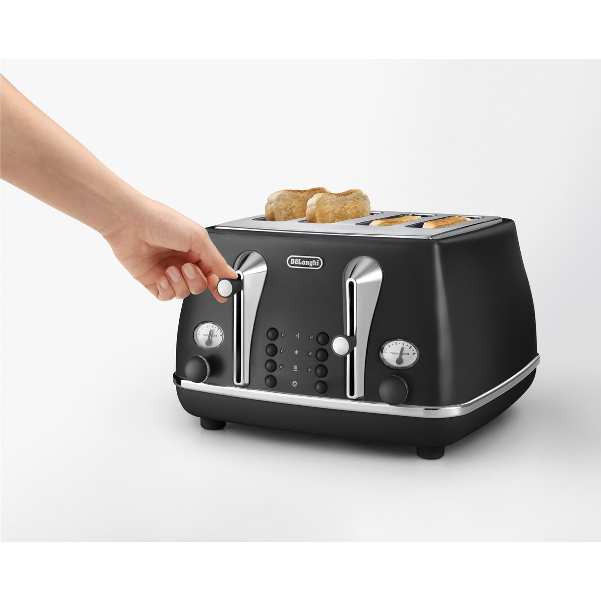 Delonghi Icona Capitals 4 Slice Toaster Yellow