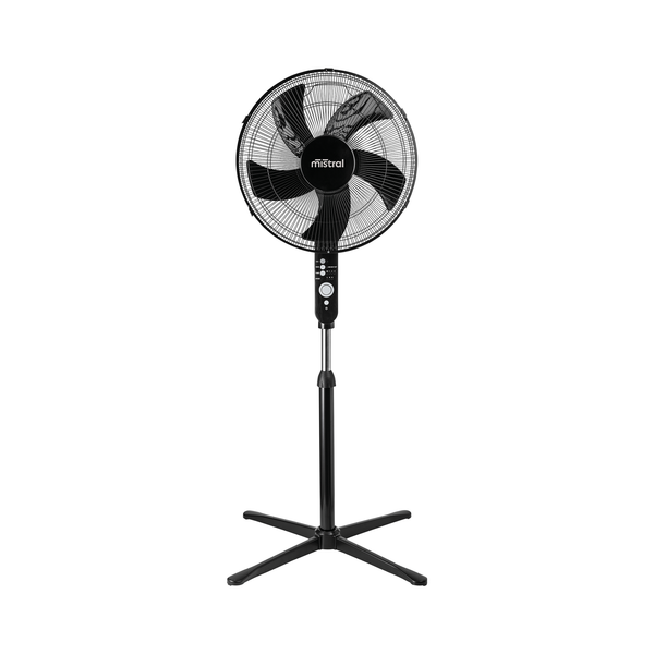 Mistral 40cm Black Pedestal Fan With Remote