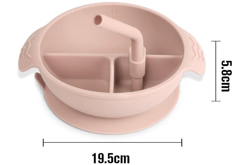 Haakaa: Silicone Divided Suction Bowl - Bluestone