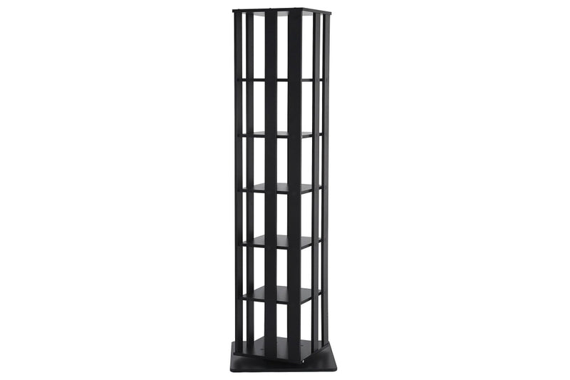 Fraser Country 6 Tier Rotation Book Shelf - Black