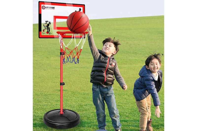 Portable Basketball Hoop Stand System Set Net Adjustable Height