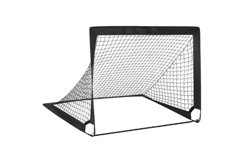 Portable Kids Soccer Goal Net Quick Set-up Training Equipment for Backyard Soccer Black