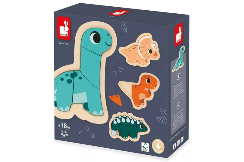 Janod: Dinosaur Progressive Puzzles