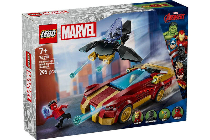 LEGO Marvel: Iron Man Car & Black Panther vs. Red Hulk - (76310)