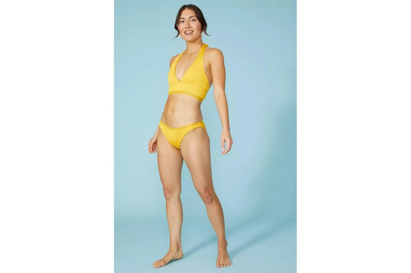 Mantaray Womens/Ladies Textured Bikini Bottoms (Mustard) (12 UK)