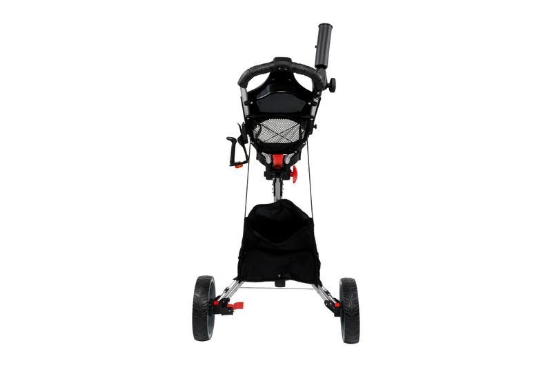 Golf Club Buggy Trolley Cart Compact Foldable 3 Wheel