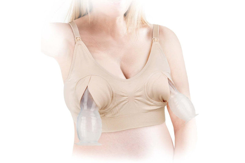 Haakaa: Hands-Free Pumping & Nursing Bra - Peach (XL)