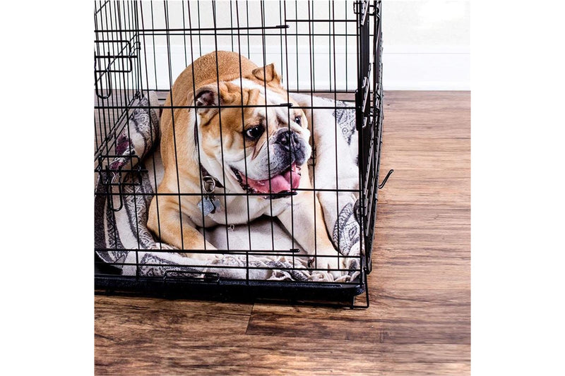 36 inch Double Door Folding Pet Wire Cage Metal Folding Cage for Pets