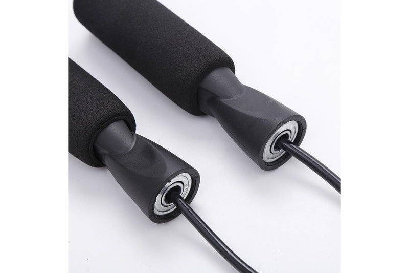 Jump Rope Adjustable For Fitness Boxing Double Black - Standard