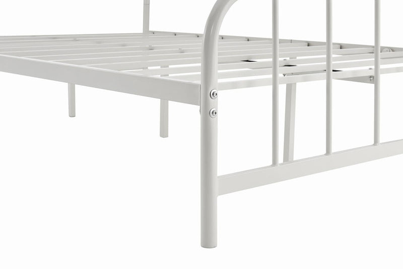 Ovela: Milan Metal Bed Frame - White (Double)