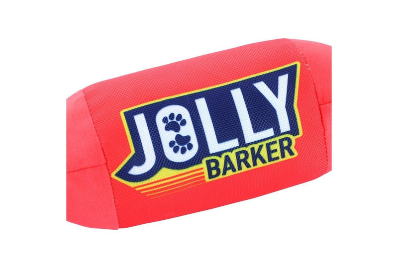 3x Paws & Claws 28cm Candy Roll Oxford Jolly Barker Interactive Dog Pet Toy Red