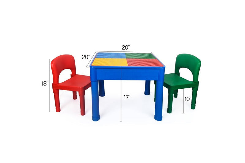 Zoink: Kids Square 3-in-1 Activity Table With 2 Chairs (Primary)