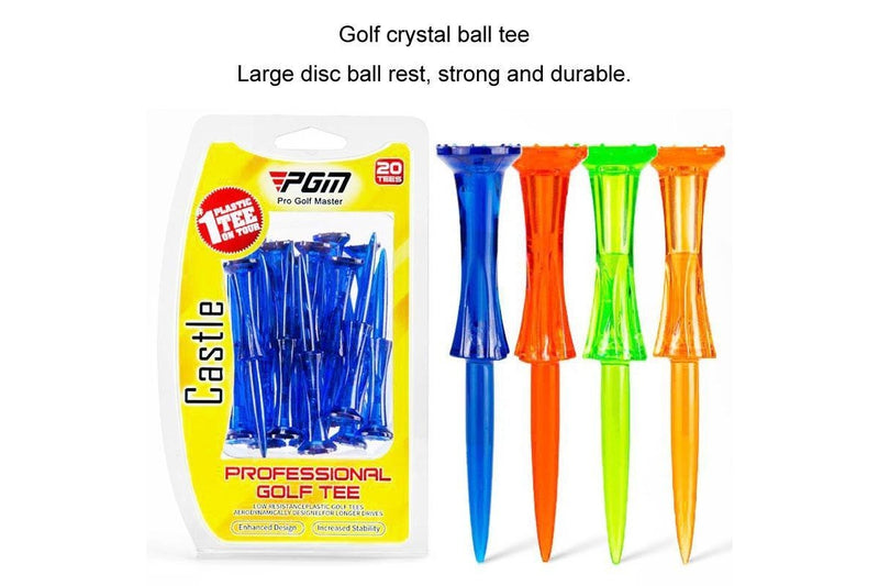 20Pcs /Box Qt024 Golf Ball Tee Competition Ball Studs 8 Point Crown Tip Durable Anti-Hitting