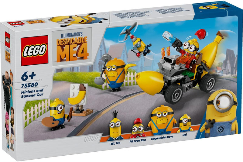 LEGO Despicable Me 4: Minions and Banana Car - (75580)