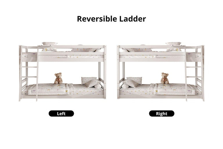TSB Living Xclusive Polli Mid-Sleeper Bunk Bed - White