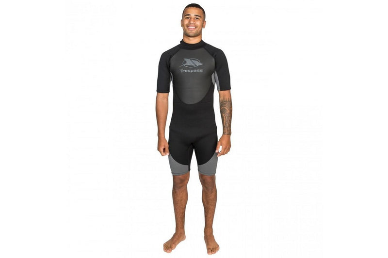 Trespass Scuba Mens Short Wetsuit (Black) (M)