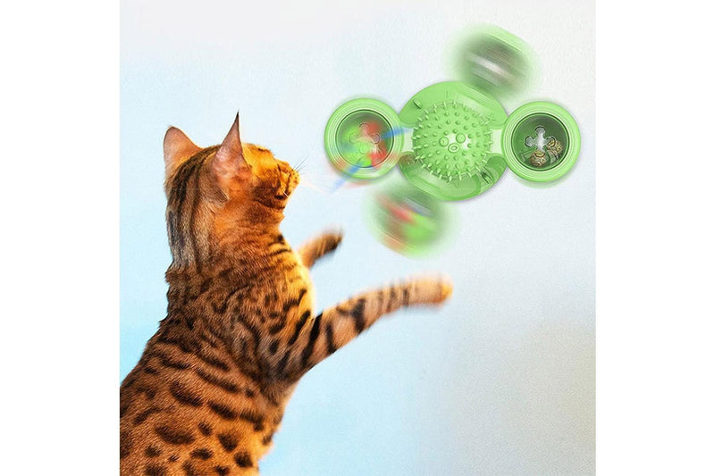 Funny Windmill Cat Toy Pet Turntable Teasing Interactive Toy