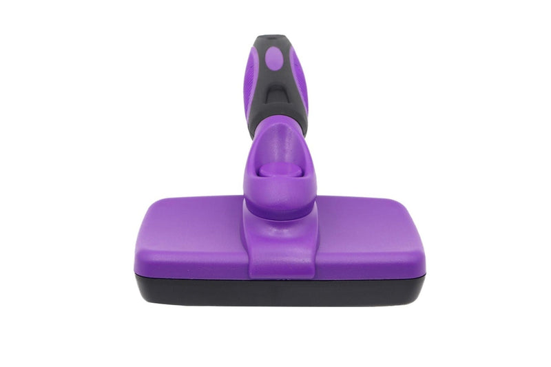 Self-Cleaning Retractable Hair Brush - For Cats & Dogs (Purple)