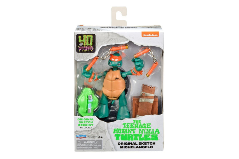 TMNT: 40th Anniversary Original Sketch Figure - Michelangelo