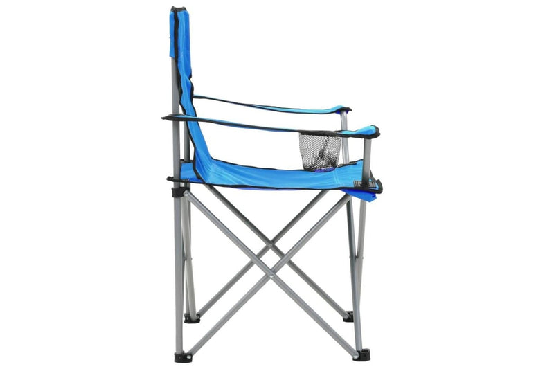 Camping Table And Chair Set 3 Pieces Blue Aatnl