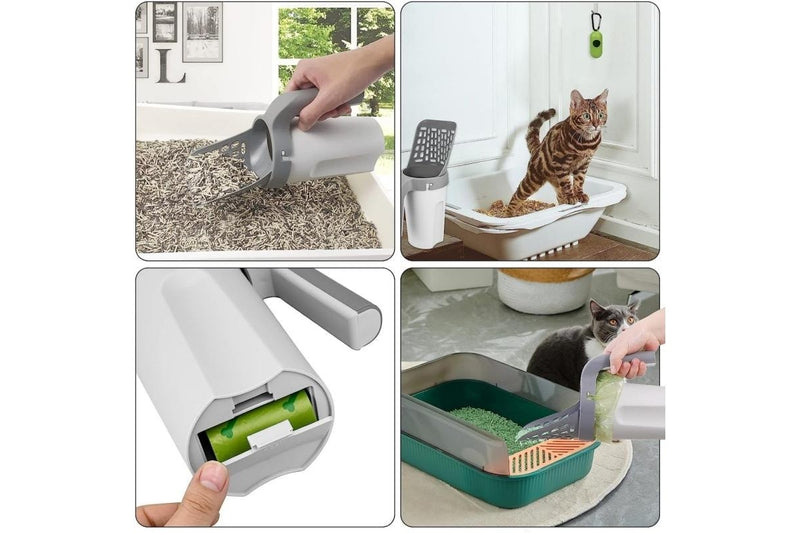 PETSWOL Cat Litter Scoop with Holder