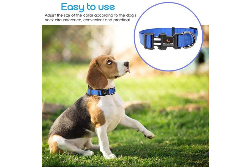 Sturdy Nylon Adjustable Durable Quick Safety Locked Bucklepet Collar For Small Medium And Big Dogs