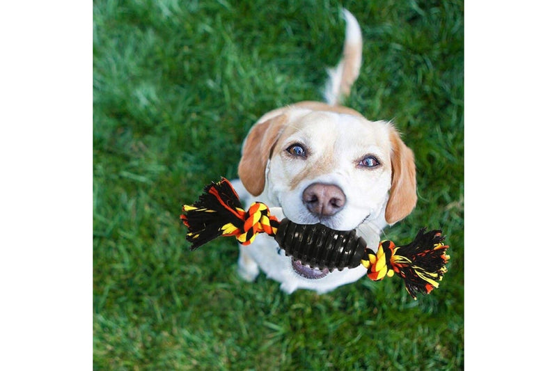 Durable Teeth Cleaning Rope Toy Ball Dog Chew Toys For Aggressive Chewer