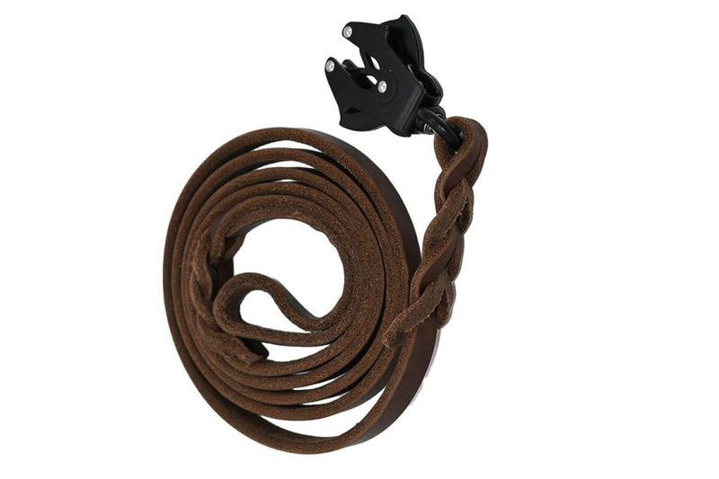 Genuine Leather Comfortable Dog Leash - Brown