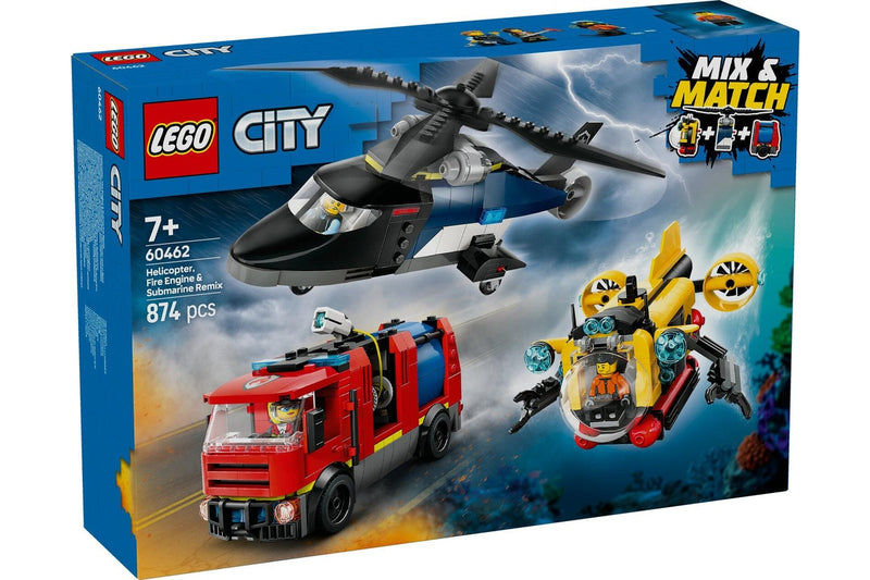 LEGO City: Helicopter, Fire Engine & Submarine Remix - (60462)